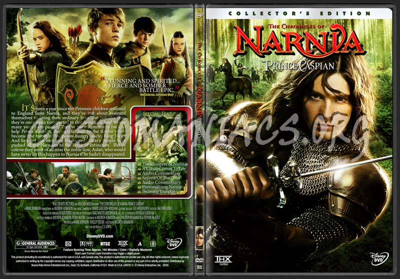 The Chronicles Of Narnia: Prince Caspian dvd cover