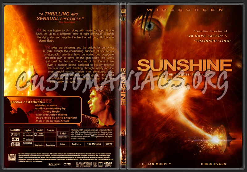 Sunshine dvd cover