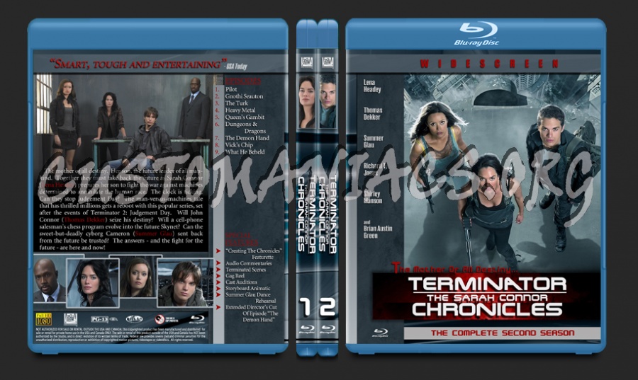 Terminator: The Sarah Connor Chronicles blu-ray cover
