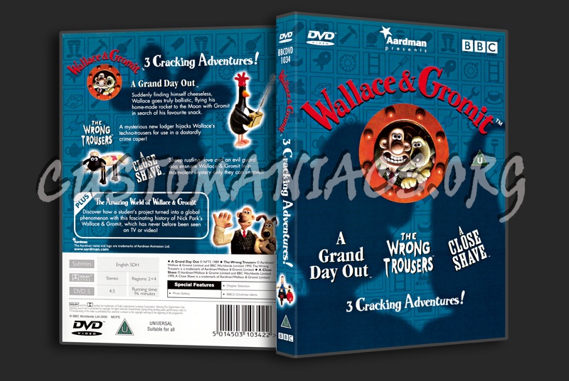 Wallace and Gromit 3 Cracking Adventures dvd cover