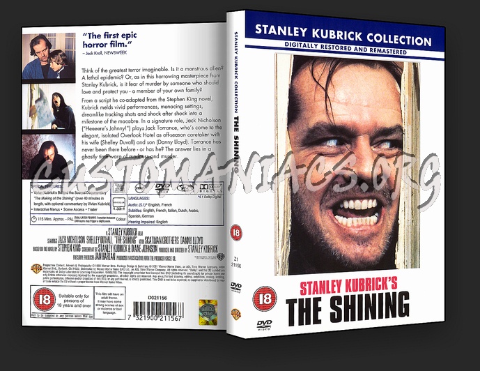 The Shining dvd cover