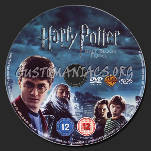 Harry Potter and the Half-Blood Prince dvd label