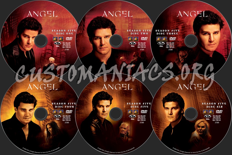 Angel Season 5 dvd label