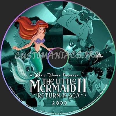 The Little Mermaid 2 Return to the Sea - 2000 dvd label