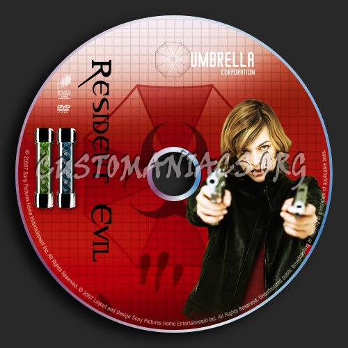 Resident Evil dvd label