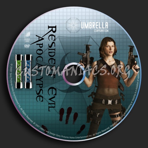 Resident Evil: Apocalypse dvd label