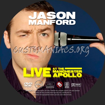 Jason Manford Live At The Manchester Apollo dvd label