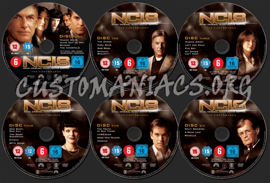 NCIS Season 1 dvd label