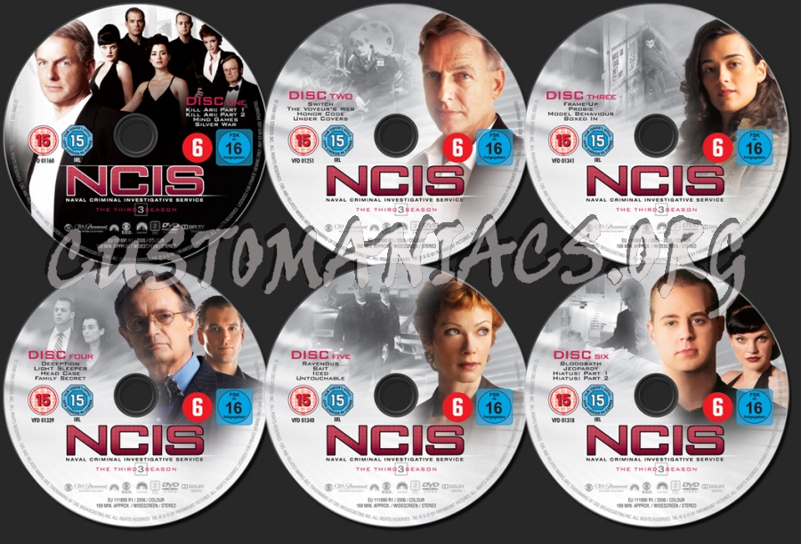 NCIS Season 3 dvd label