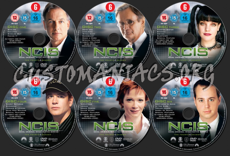 NCIS Season 4 dvd label