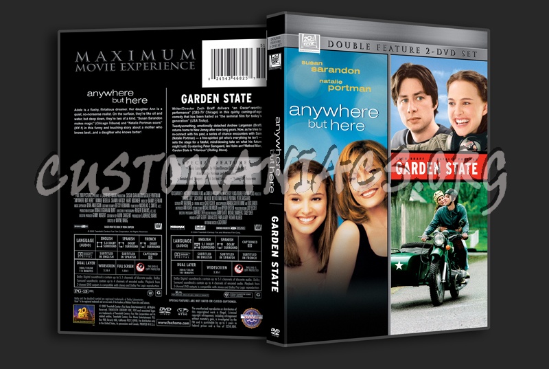 Anywhere But Here / Garden State dvd cover