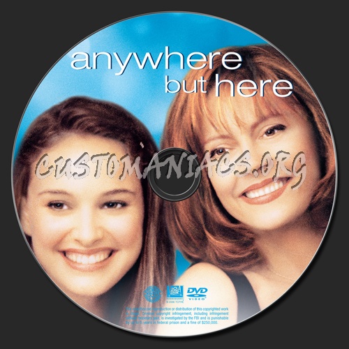 Anywhere But Here dvd label