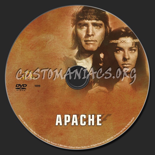 Apache dvd label