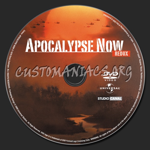 Apocalypse Now Redux dvd label