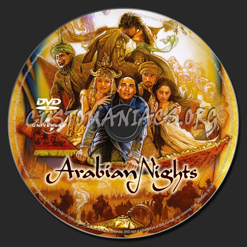 Arabian Nights dvd label