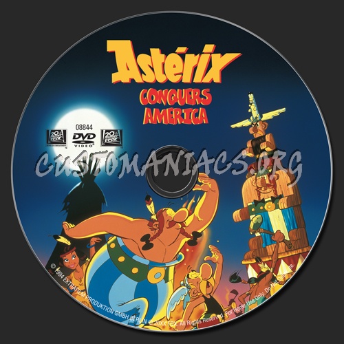 Asterix Conquers America dvd label