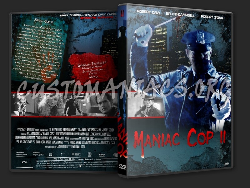 Maniac Cop dvd cover