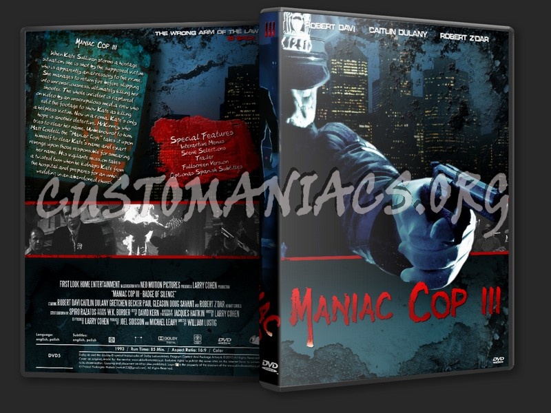 Maniac Cop dvd cover