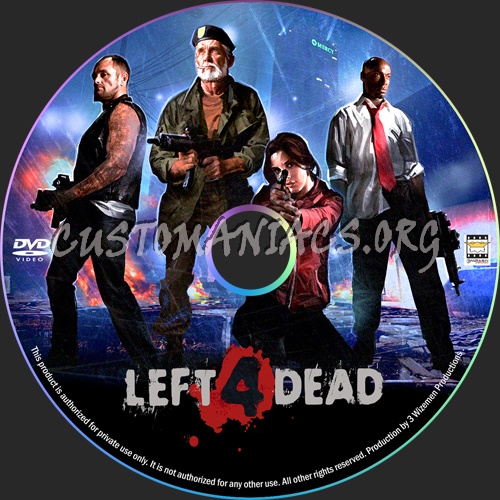 Left for Dead dvd label