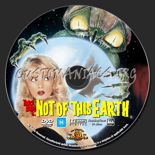 Not Of This Earth dvd label