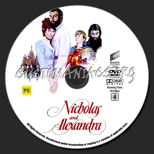 Nicholas And Alexandra dvd label