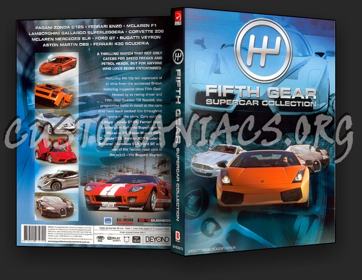 5th GEAR Supercar Collection dvd cover