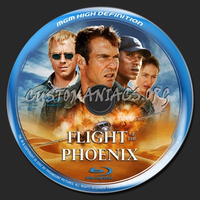 Flight Of The Phoenix blu-ray label