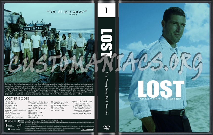 Lost Season 1 dvd cover