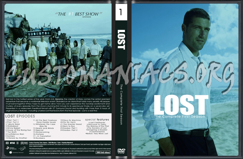 Lost Season 1 dvd cover