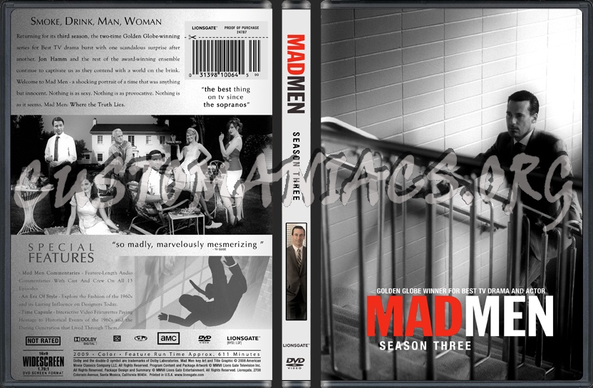 Mad Men Season 3 dvd cover