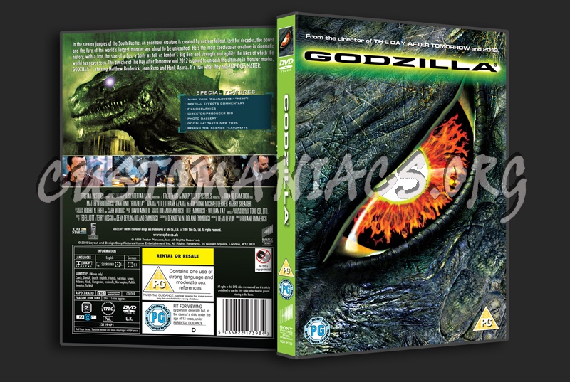 Godzilla dvd cover