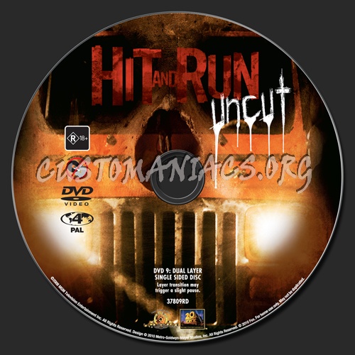 Hit and Run dvd label