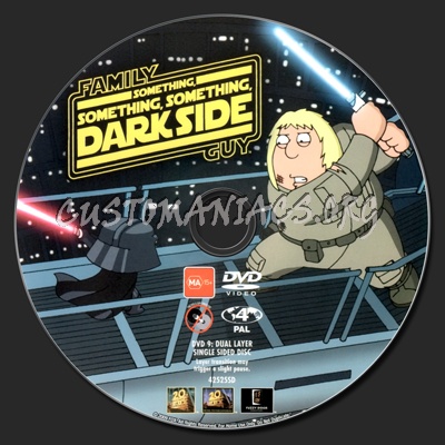 Family Guy: Something, Something, Something Darkside dvd label