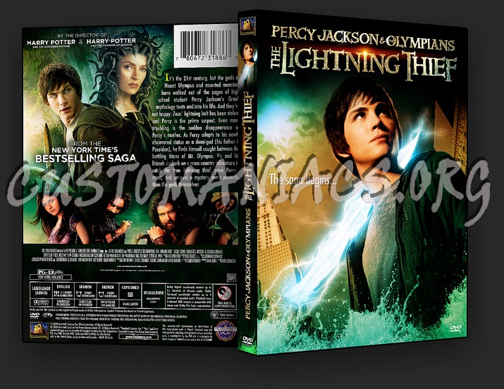 Percy Jackson & The Olympians: The Lightning Thief dvd cover