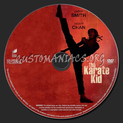 The Karate Kid dvd label