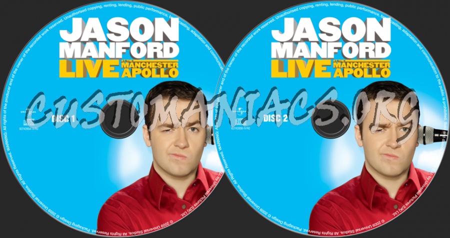Jason Manford Live at the Manchester Apollo dvd label
