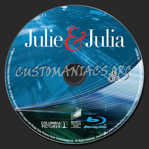 Julie & Julia blu-ray label
