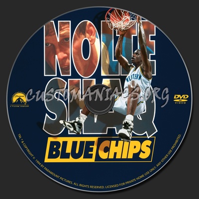 Blue Chips dvd label