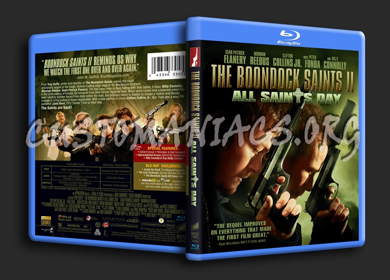 The Boondock Saints 2 All Saints Day blu-ray cover
