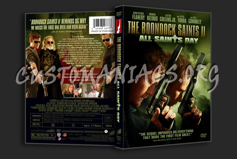 The Boondock Saints 2 All Saints Day dvd cover