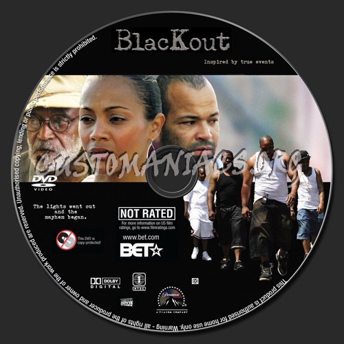 Blackout dvd label
