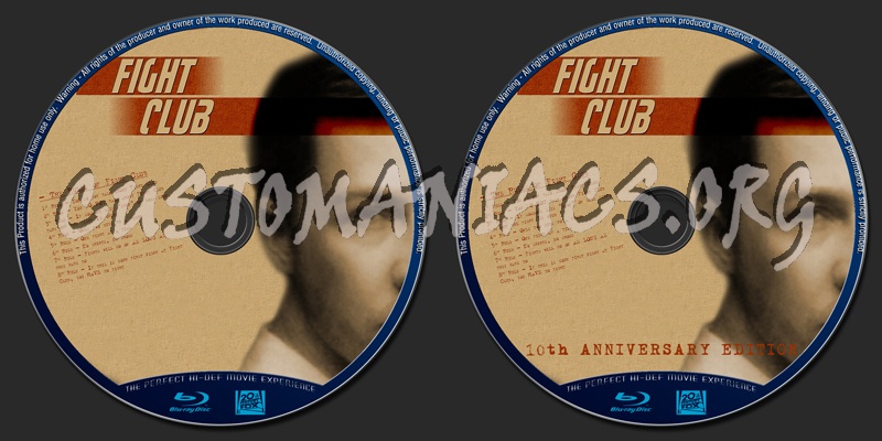 Fight Club blu-ray label