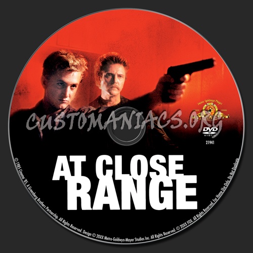 At Close Range dvd label