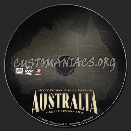 Australia dvd label