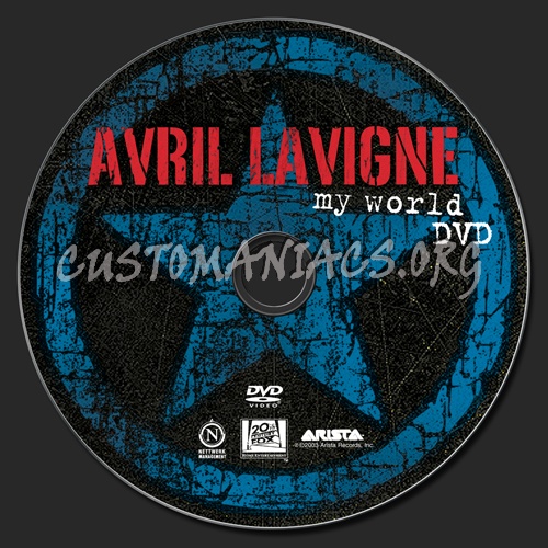 Avril Lavine My World dvd label