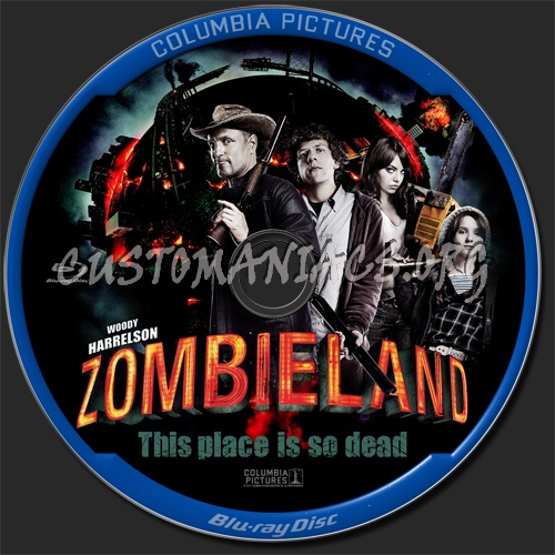 Zombieland blu-ray label