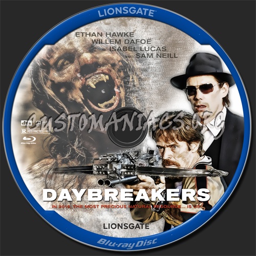 Daybreakers blu-ray label