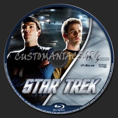 Star Trek blu-ray label