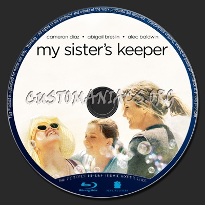 My Sister's Keeper blu-ray label