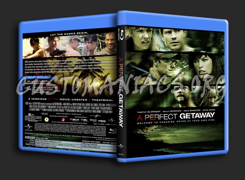 A Perfect Getaway blu-ray cover